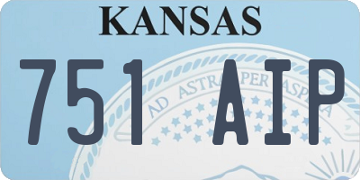 KS license plate 751AIP