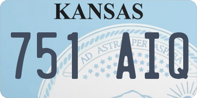 KS license plate 751AIQ
