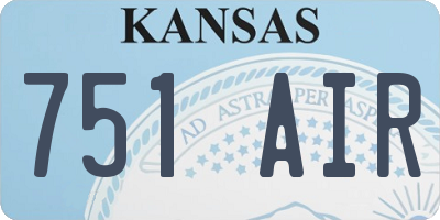 KS license plate 751AIR