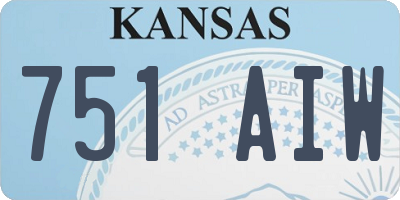 KS license plate 751AIW
