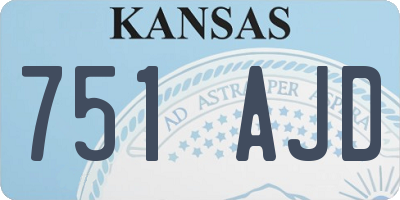 KS license plate 751AJD