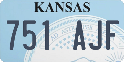KS license plate 751AJF