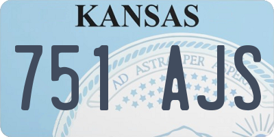 KS license plate 751AJS
