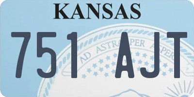 KS license plate 751AJT