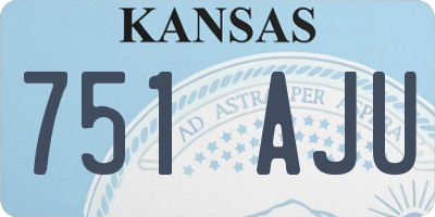 KS license plate 751AJU