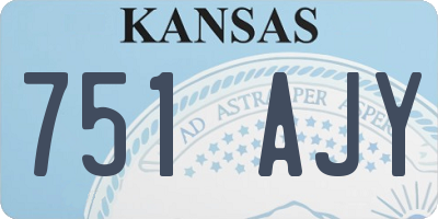 KS license plate 751AJY