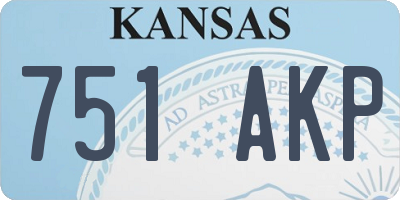 KS license plate 751AKP
