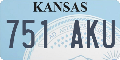 KS license plate 751AKU