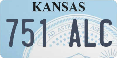 KS license plate 751ALC