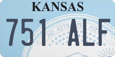 KS license plate 751ALF