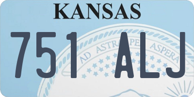 KS license plate 751ALJ