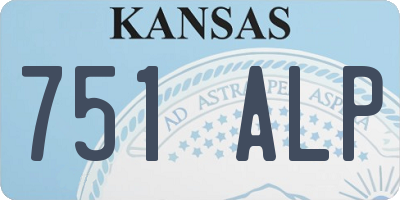 KS license plate 751ALP