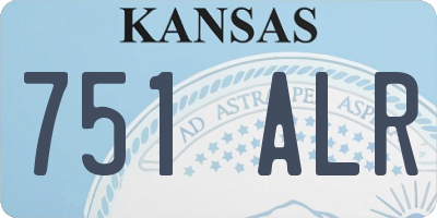 KS license plate 751ALR