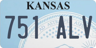 KS license plate 751ALV