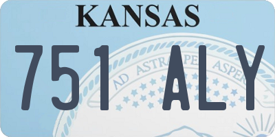 KS license plate 751ALY