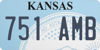 KS license plate 751AMB