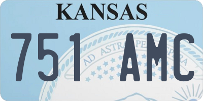KS license plate 751AMC