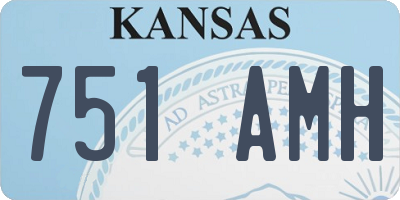 KS license plate 751AMH