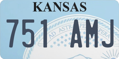 KS license plate 751AMJ