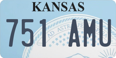 KS license plate 751AMU