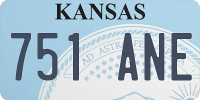 KS license plate 751ANE