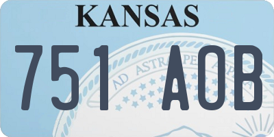 KS license plate 751AOB
