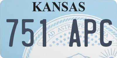 KS license plate 751APC
