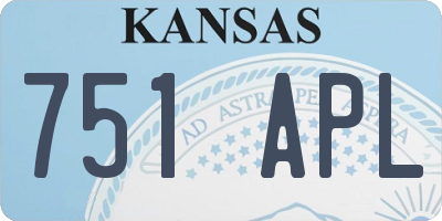 KS license plate 751APL