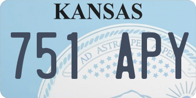 KS license plate 751APY