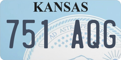 KS license plate 751AQG