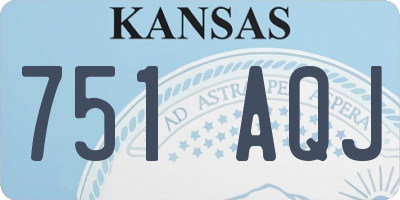 KS license plate 751AQJ