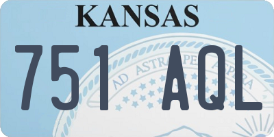 KS license plate 751AQL