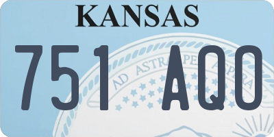 KS license plate 751AQO