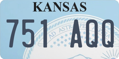 KS license plate 751AQQ