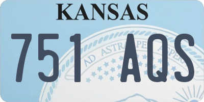 KS license plate 751AQS