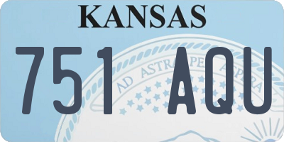 KS license plate 751AQU