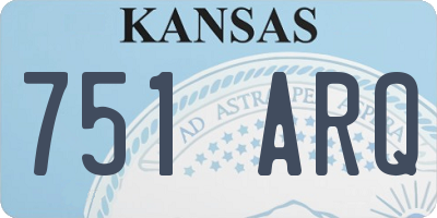 KS license plate 751ARQ