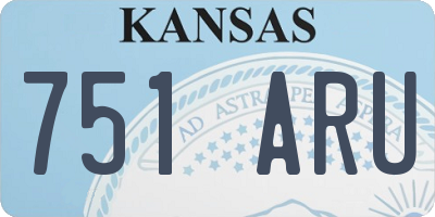 KS license plate 751ARU
