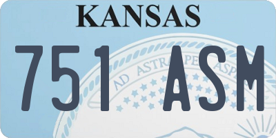 KS license plate 751ASM