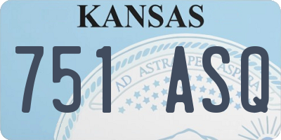 KS license plate 751ASQ