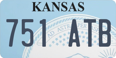 KS license plate 751ATB