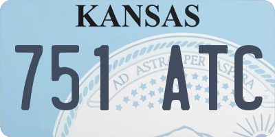 KS license plate 751ATC