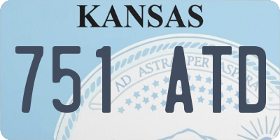 KS license plate 751ATD