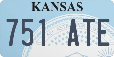 KS license plate 751ATE
