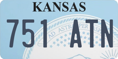 KS license plate 751ATN