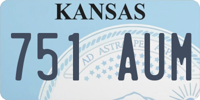 KS license plate 751AUM