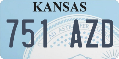 KS license plate 751AZD