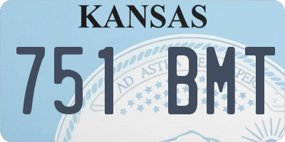 KS license plate 751BMT
