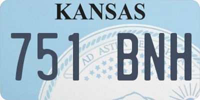 KS license plate 751BNH