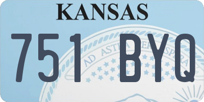 KS license plate 751BYQ